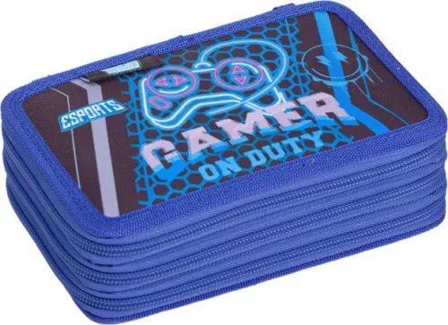 Tolltartó, 3 emeletes, cipzáras, LIZZYSULI, Esport Gamer on Duty (TICLTT3EEG)