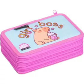   Tolltartó, 3 emeletes, cipzáras, LIZZYSULI, Lollipop Capybara (TICLTT3ELC)