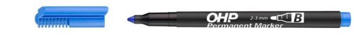 Alkoholos marker, OHP, 2-3 mm, B, ICO, kék (TICOHPBK)