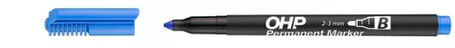 Alkoholos marker, OHP, 2-3 mm, B, ICO, kék (TICOHPBK)
