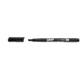  Alkoholos marker, OHP, 1-4 mm, C, vágott, ICO, fekete (TICOHPCFK)