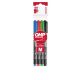 Alkoholos marker készlet, OHP, 1-1,5 mm, M, ICO, 4 különböző szín (TICOHPMV4)