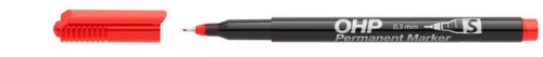 Alkoholos marker, OHP, 0,3 mm, S, ICO, piros (TICOHPSP)