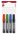 Alkoholos marker készlet, 1-3 mm, kúpos, ICO Permanent 11, 4 különböző szín (TICP11V4)