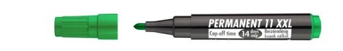 Alkoholos marker, 1-3 mm, kúpos, ICO Permanent 11 XXL, zöld (TICP11XZ)