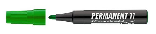 Alkoholos marker, 1-3 mm, kúpos, ICO Permanent 11, zöld (TICP11Z)