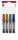Alkoholos marker készlet, 1-4 mm, vágott, ICO Permanent 12, 4 különböző szín (TICP12V4)