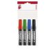 Alkoholos marker készlet, 1-4 mm, vágott, ICO Permanent 12, 4 különböző szín (TICP12V4)