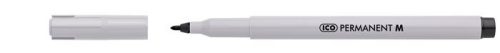 Alkoholos marker, 1-1,5 mm, ICO Permanent M, fekete (TICPF)
