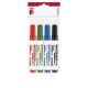 Tábla- és flipchart marker készlet, 1-4 mm, vágott, ICO Plan 12 XXL, 4 különböző szín (TICPL12XV4)