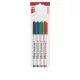 Tábla- és flipchart marker készlet, 1-1,5 mm, kúpos, ICO Slim M, 4 különböző szín (TICPLSZ4)