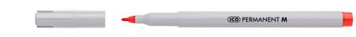 Alkoholos marker, 1-1,5 mm,  ICO Permanent M, piros (TICPP)