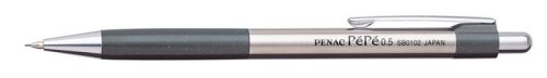 Nyomósirón, 0,5 mm, fekete tolltest, PENAC PéPé (TICPPNFK)