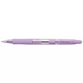   Golyóstoll, 0,7 mm, nyomógombos, lila tolltest, PENAC SleekTouch, kék (TICPSL)