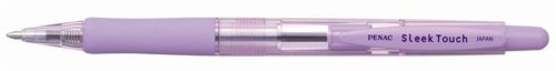 Golyóstoll, 0,7 mm, nyomógombos, lila tolltest, PENAC SleekTouch, kék (TICPSL)