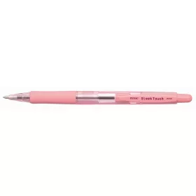   Golyóstoll, 0,7 mm, nyomógombos, rózsaszín tolltest, PENAC SleekTouch, kék (TICPSP)