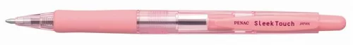 Golyóstoll, 0,7 mm, nyomógombos, rózsaszín tolltest, PENAC SleekTouch, kék (TICPSP)