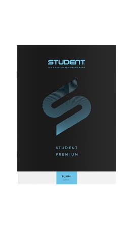 Füzet, tűzött, A4, sima, 32 lap, ICO Student Premium, fekete (TICSFPS)