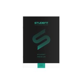   Füzet, tűzött, A4, vonalas, 32 lap, ICO Student Premium, 81-32, fekete (TICSFPV)