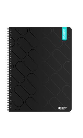 Spirálfüzet, A4, négyzethálós, 100 lap, ICO Student Premium, vegyes színek (TICSSFK100)