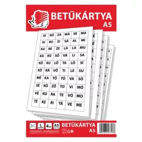Betűkártya, A5, ICO Süni (TICSUBK)