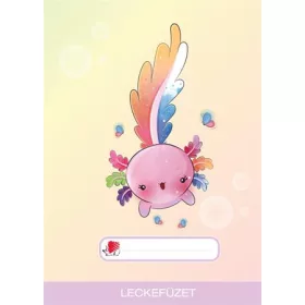   Füzet, tűzött, A5, lecke, 32 lap, ICO Süni, axolotl (TICSULFAX)