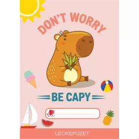   Füzet, tűzött, A5, lecke, 34 lap, ICO Süni, capybara (TICSULFCB)