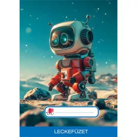   Füzet, tűzött, A5, lecke, 32 lap, ICO Süni, robot (TICSULFRO)