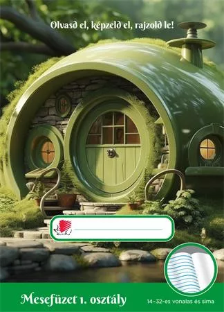 Olvasónapló, tűzött, A5, 32 lap, 1. osztály, ICO Süni Mesefüzet, hobbit (TICSUOL01H)