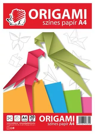 Origami papír, A4, ICO Süni, 20 lap (TICSUOPA4)