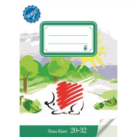   Füzet, tűzött, A5, sima, 32 lap, ICO Süni Sulikész, 20-32 (TICSUSK2032)