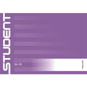  Füzet, tűzött, A5, fekvő, hangjegy, 32 lap, ICO Student, 36-32 (TICSUST3632)