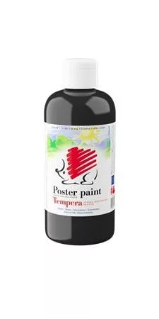 Tempera, 500 ml, ICO Süni, fekete (TICSUTFE)