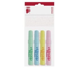   Szövegkiemelő készlet, 1-4 mm, ICO Videotip, 4 különböző pasztell szín (TICVTD)