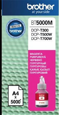 BT5000M Tinta DCP T-300, 500W, 700W nyomtatókhoz, BROTHER, magenta, 5k (TJBBT5000M)