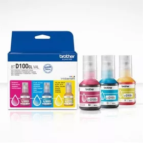   BTD100CLCMY Tinta multipack, DCP T430W, 435W, TS530W, T730W nyomtatókhoz, BROTHER, c+m+y, 3*5k (TJBTD100P)