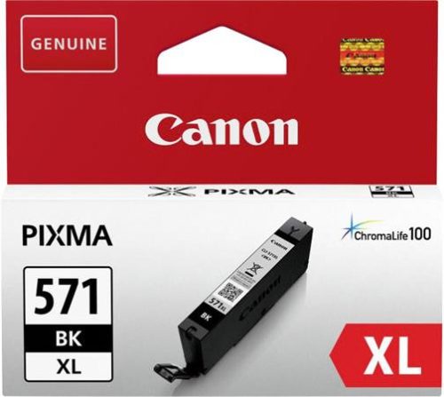 CLI-571XL Tintapatron Pixma MG 5700 Series/6800 Series/7700 Series nyomtatókhoz, CANON, fekete, 11 ml (TJCBCLI571BXL)