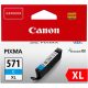 CLI-571CXL Tintapatron Pixma MG5750, 6850,7750 nyomtatókhoz, CANON, cián, 11 ml (TJCBCLI571CXL)