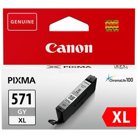 CLI-571GXL Tintapatron Pixma MG5750, 6850, 7750 nyomtatókhoz, CANON, szürke, 11ml (TJCBCLI571GXL)