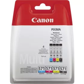   CLI-571KIT Tintapatron multipack Pixma MG 5700, 6800, 7700 nyomtatókhoz, CANON, b+c+m+y, 4*7ml (TJCLI571P)