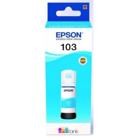   T00S24A Tinta EcoTank L3110, L3150, L1110 nyomtatókhoz, EPSON 103, cián, 65 ml (TJE00S24)