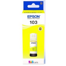   T00S44A Tinta EcoTank L3110, L3150, L1110 nyomtatókhoz, EPSON 103, sárga, 65 ml (TJE00S44)