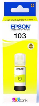 T00S44A Tinta EcoTank L3110, L3150, L1110 nyomtatókhoz, EPSON 103, sárga, 65 ml (TJE00S44)