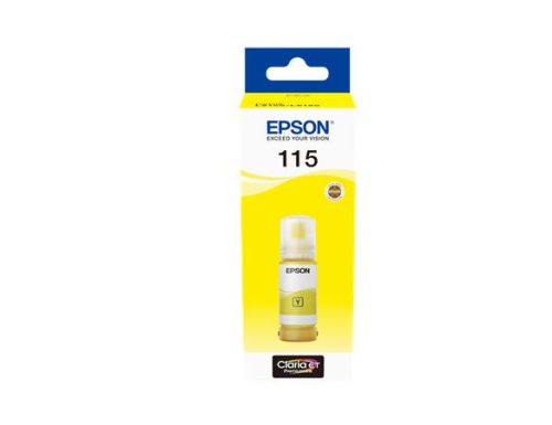 T07D44 Tinta, EcoTank L8160, L8180 nyomtatókhoz, EPSON, sárga, 70 ml (TJE07D44)