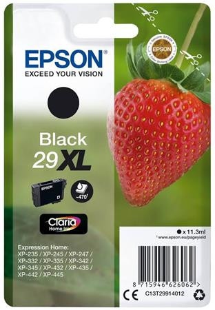 T29914012 Tintapatron XP245 nyomtatóhoz, EPSON, fekete, 11,3ml (TJE29914)