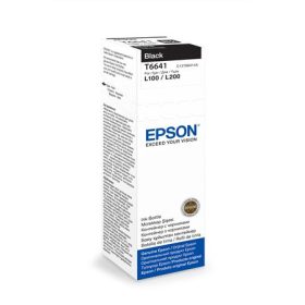   T66414A10 Tinta L100, 200mfp nyomtatókhoz, EPSON, fekete, 70ml (TJE66414)