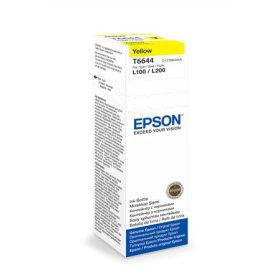   T66444A10 Tinta, L100, 200mfp nyomtatókhoz, EPSON, sárga, 70ml (TJE66444)
