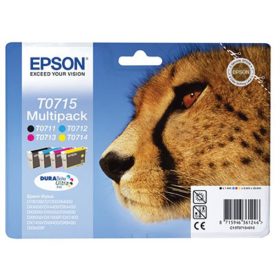   T07154010 Tintapatron multipack Stylus D78, D92, D120 nyomtatókhoz, EPSON, b+c+m+y, 23,9ml (TJE71540)