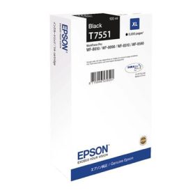  T755140 Tintapatron WF8590, 8510, 8090 nyomtatókhoz, EPSON, fekete, 100ml (TJE755140)