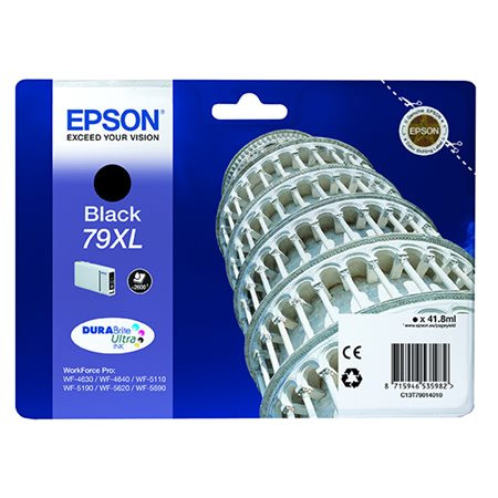 T79014010 Tintapatron WorkForce Pro WF-5620DWF nyomtatóhoz, EPSON, fekete, 41,8ml (TJE79014)